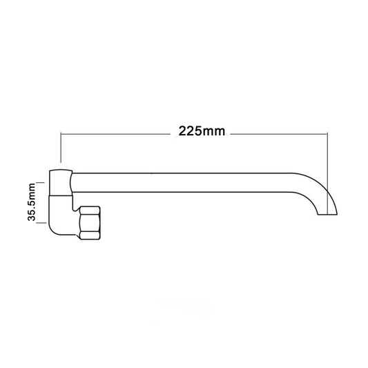 225mm Swivel Laundry Spout