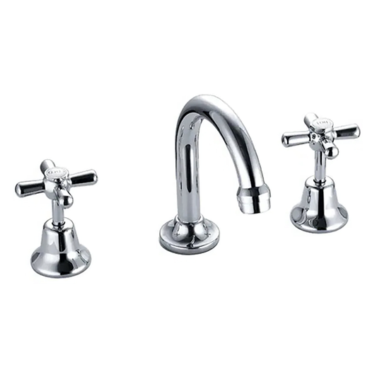 Basin Set with Curved Spout